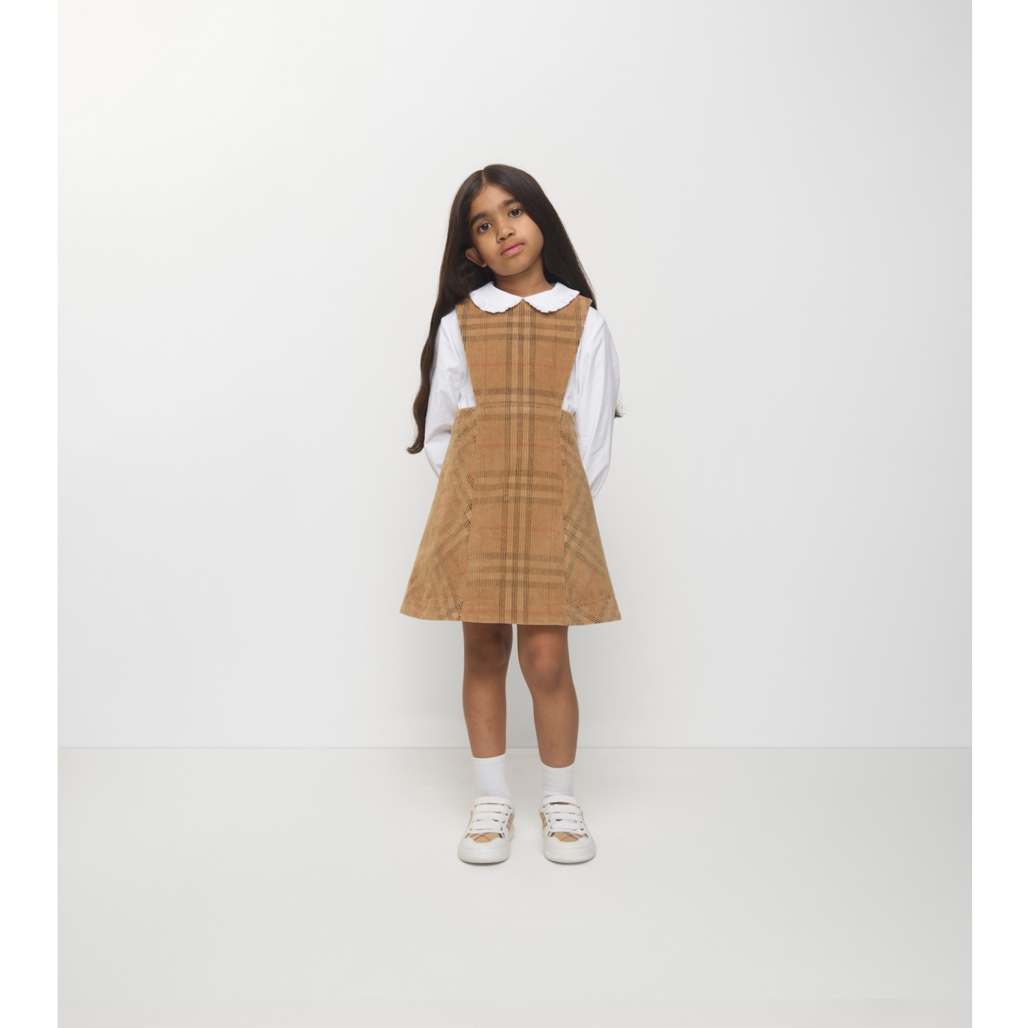 Check Corduroy Dress