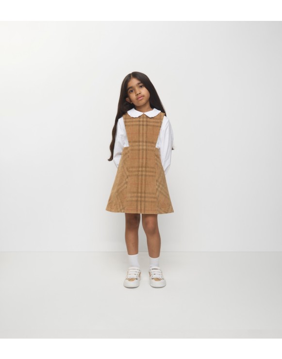 Check Corduroy Dress