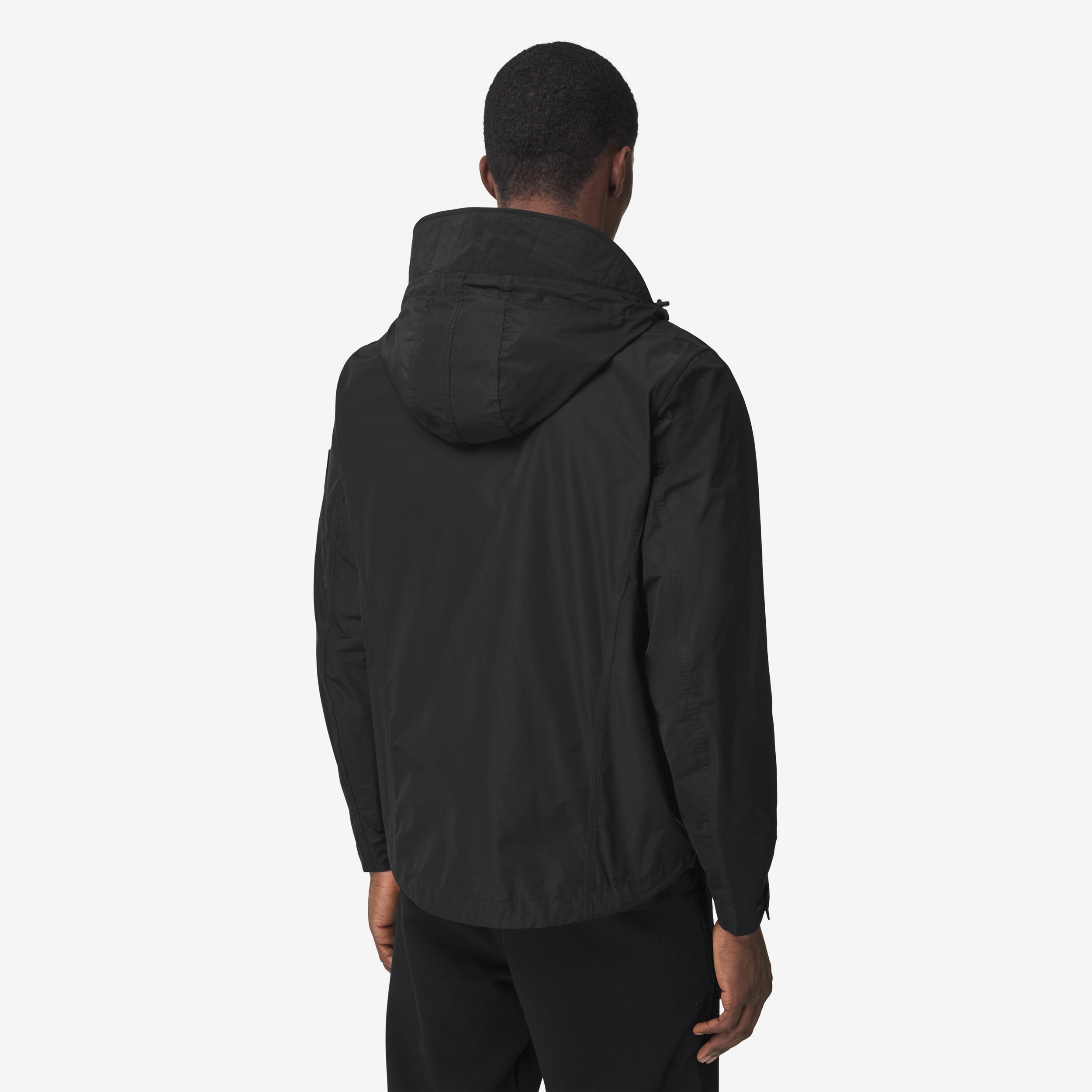 Packaway Hood Shape-memory Taffeta Jacket in Black - Men | Burberry® Official - 3