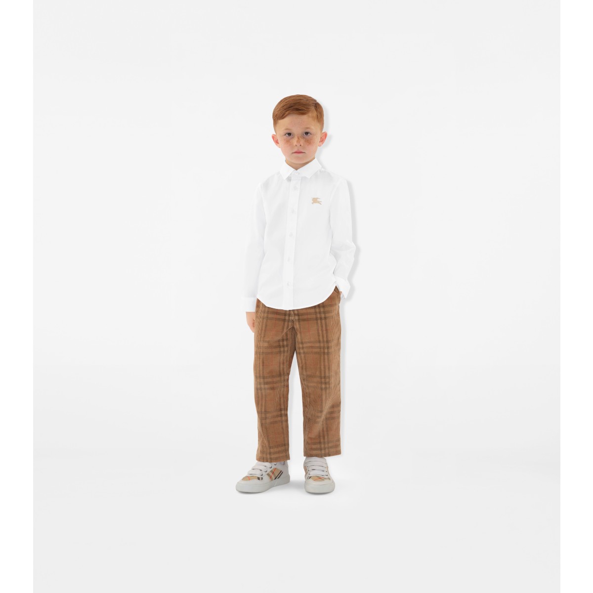  Embroidered Stretch Cotton Shirt