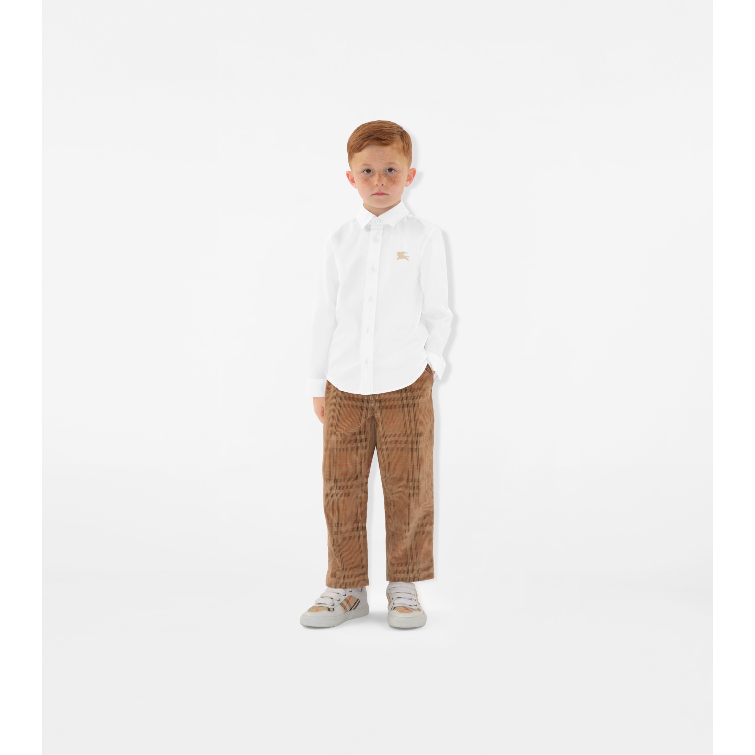 【関税&送料込】Burberry White Stretch Cotton T-Shirt E02BA97E-A217-49C1-A7A6-