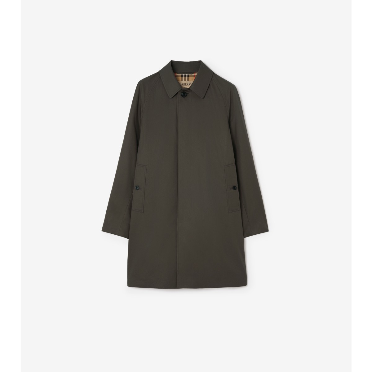  Check Mid-length Tropical Gabardine Camden Car Coat