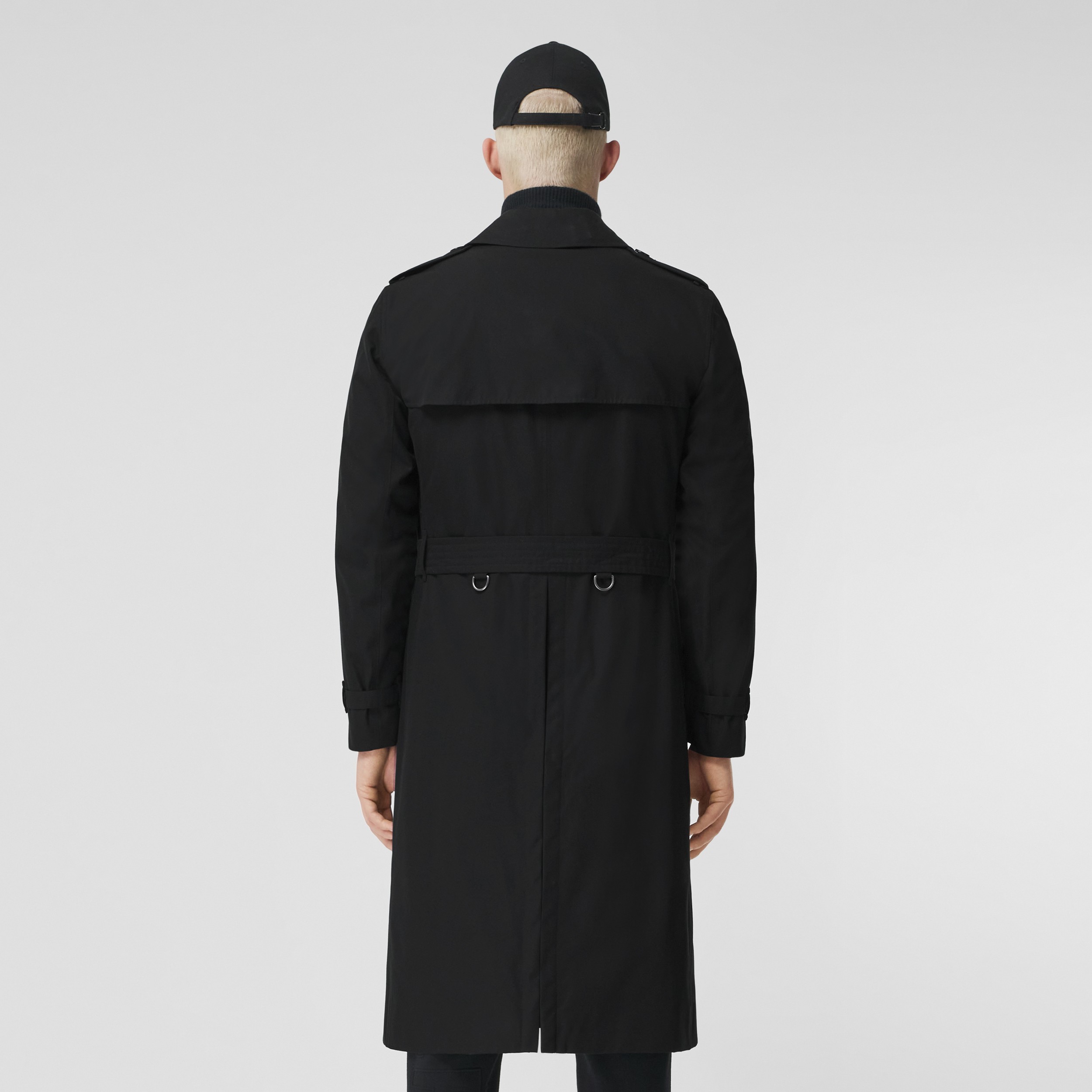 The Long Kensington Heritage Trench Coat in Black - Men | Burberry® Official - 3