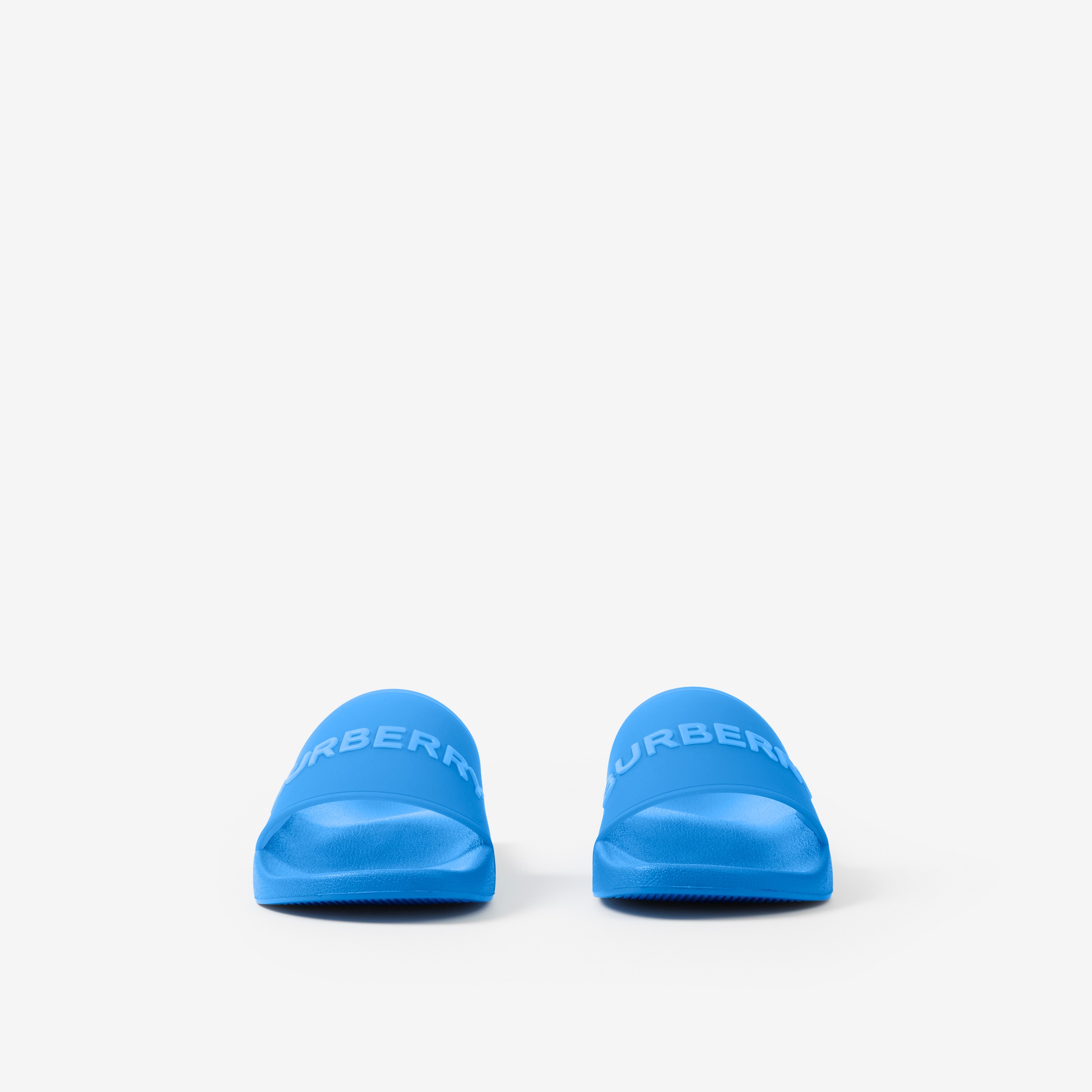 Chinelos com detalhe de logotipo (Azul Vívido) - Homens | Burberry® oficial - 2