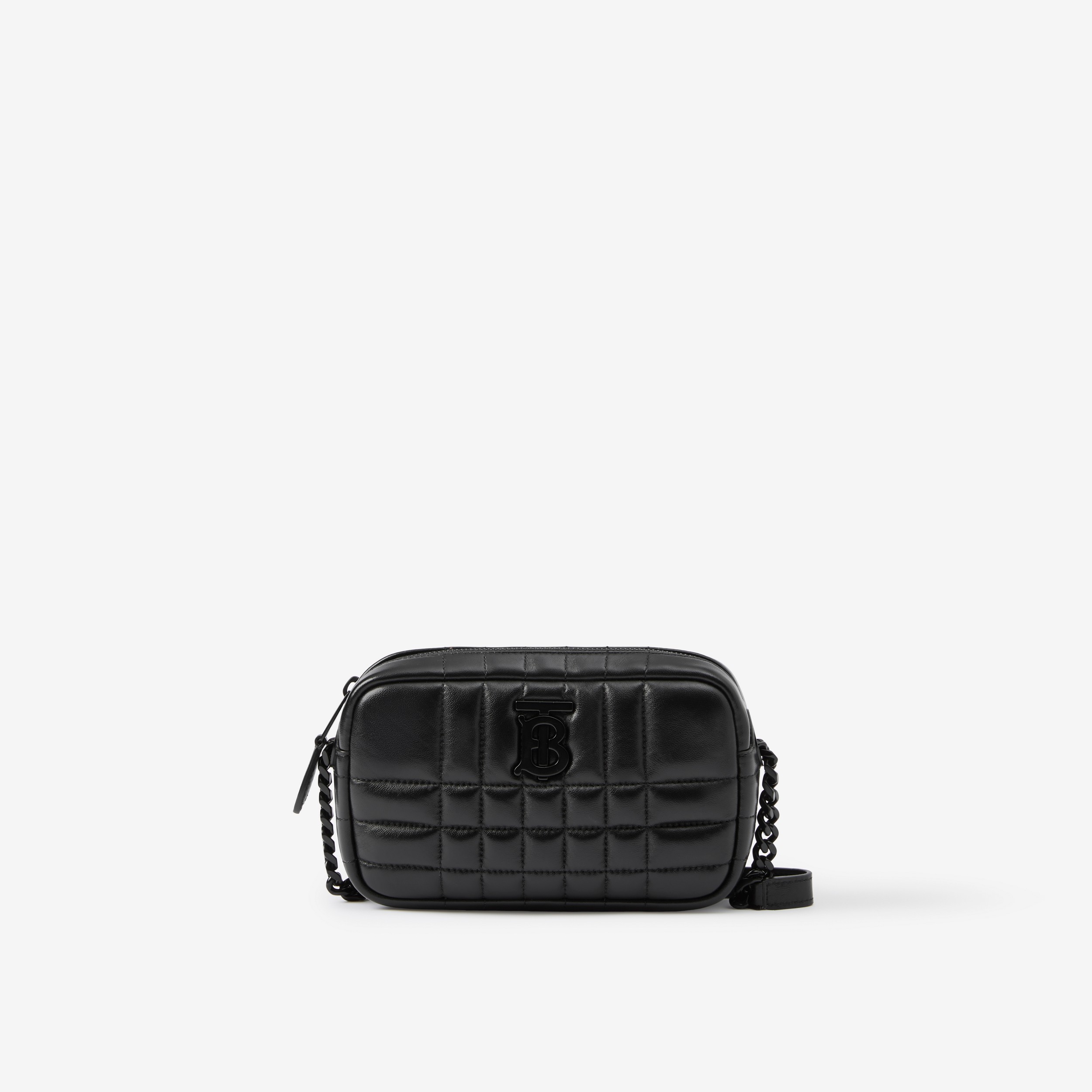 Quilted Leather Mini Lola Camera Bag in Black - Women | Burberry® Official - 1
