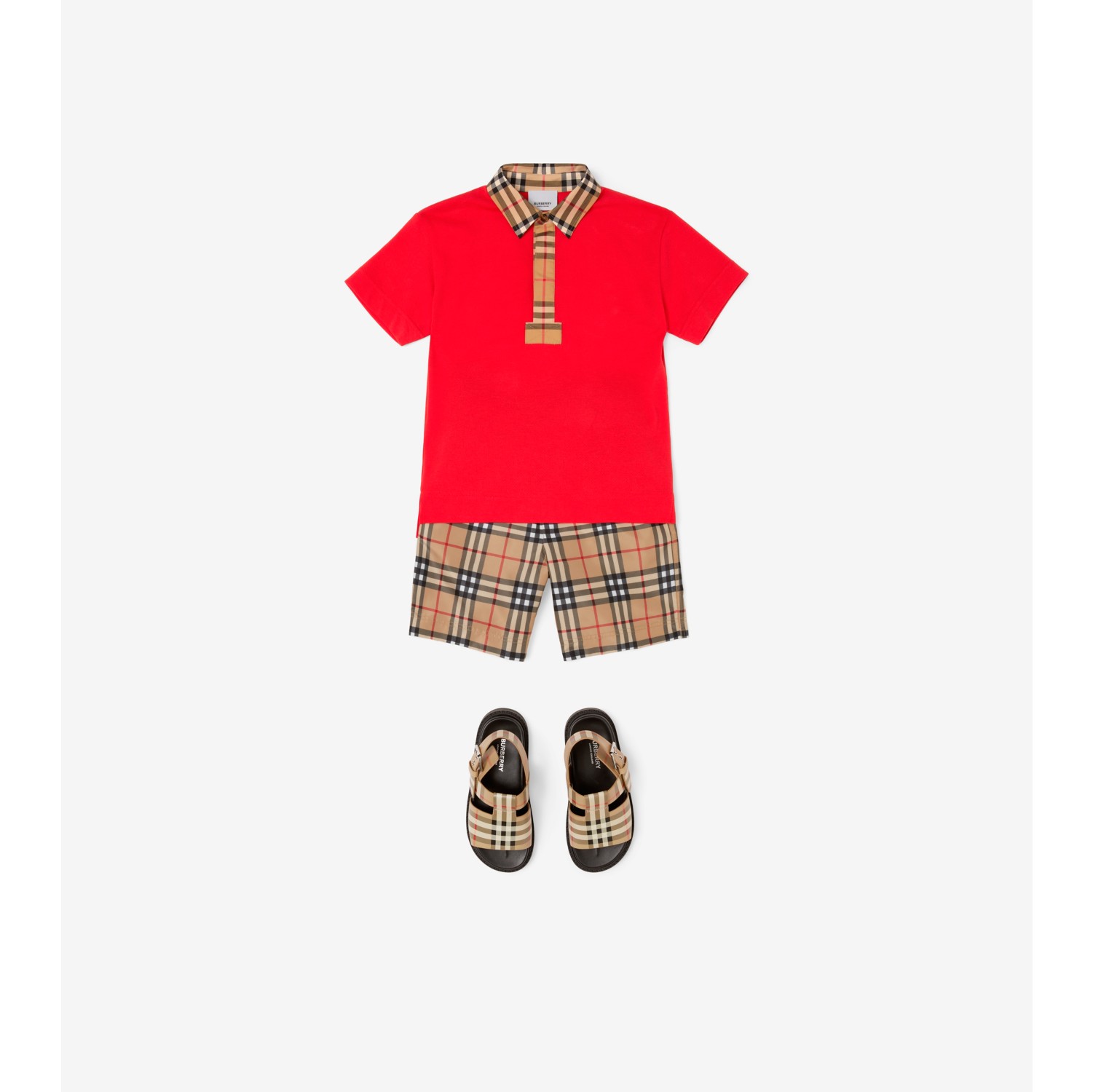 Burberry shorts kids red online