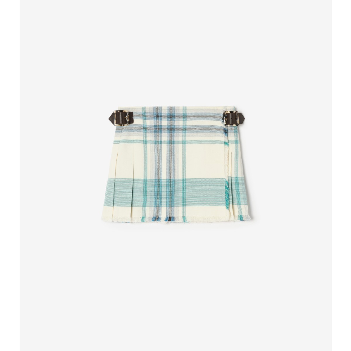  Check Viscose Blend Mini Kilt