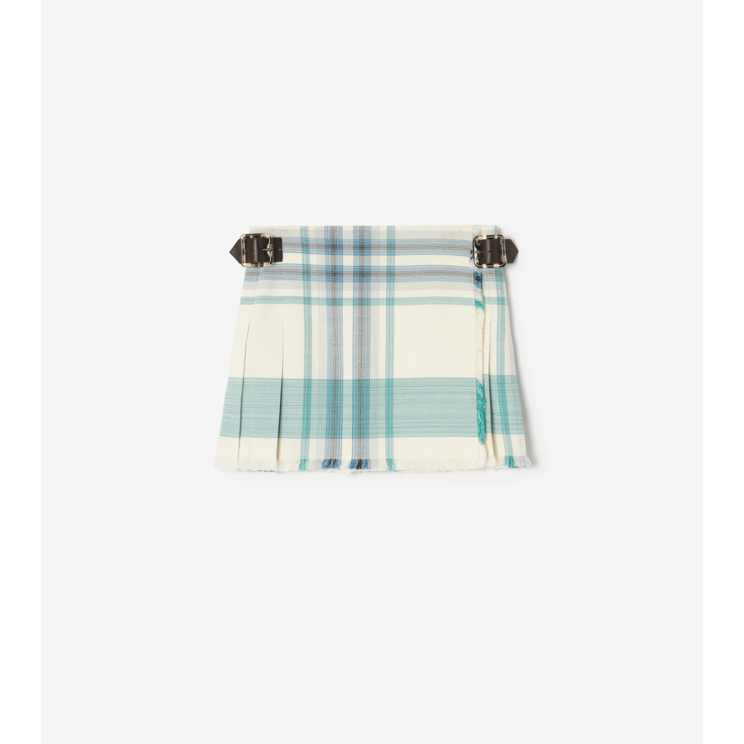 Check Viscose Blend Mini Kilt