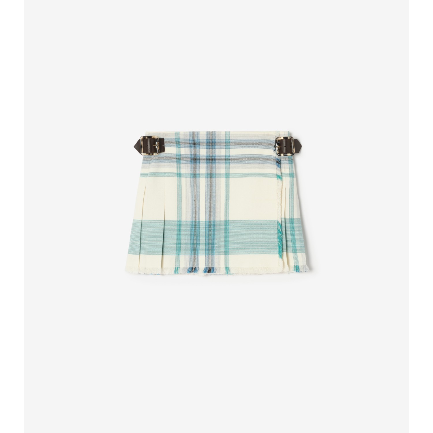 Check Viscose Blend Mini Kilt