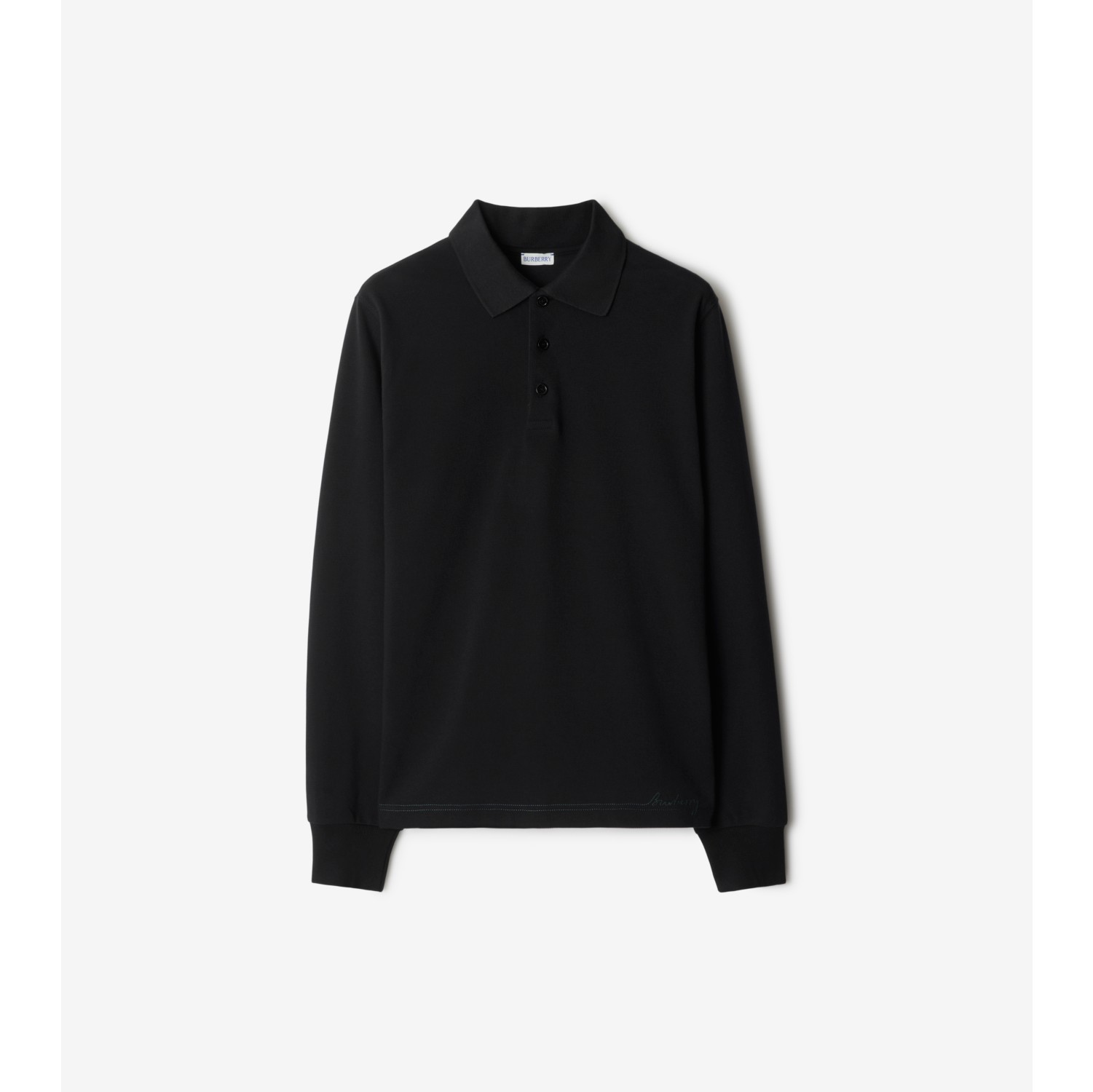 Black long sleeve burberry shirt on sale