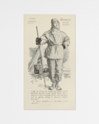 Vintage poster advertising Burberry polar outfit