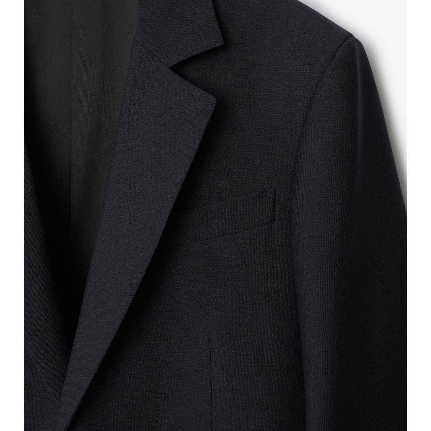 Wool Tailored Jacket in Navy - Men | Burberry® Official