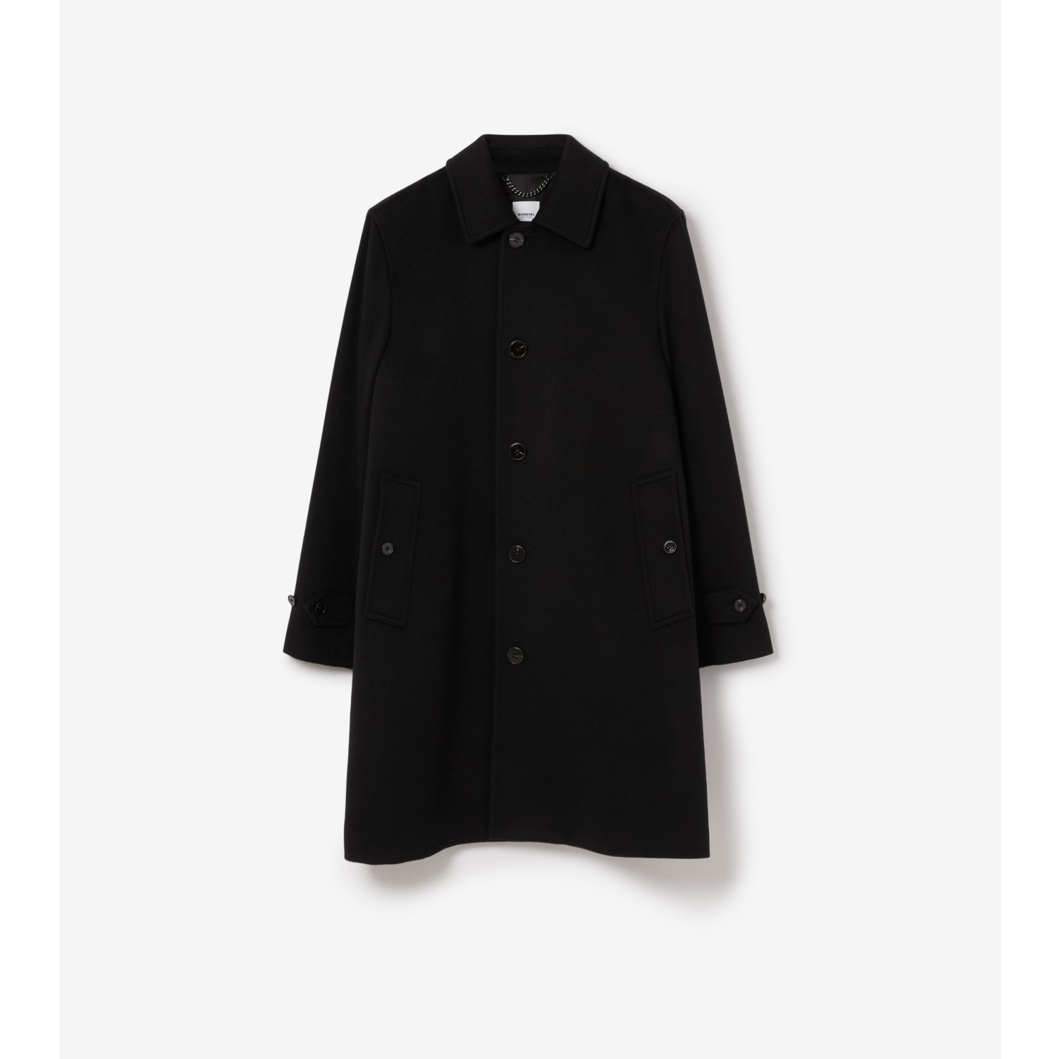 Mid length Cashmere Blend Paddington Car Coat in Black Men Burberry Official