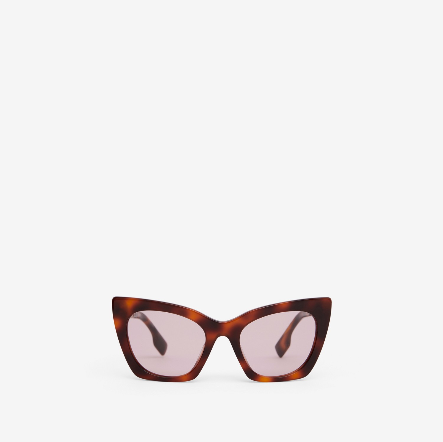 Óculos de sol com armação gatinho e detalhe de logotipo (Casco  Tartaruga Em Cor Quente) - Mulheres | Burberry® oficial