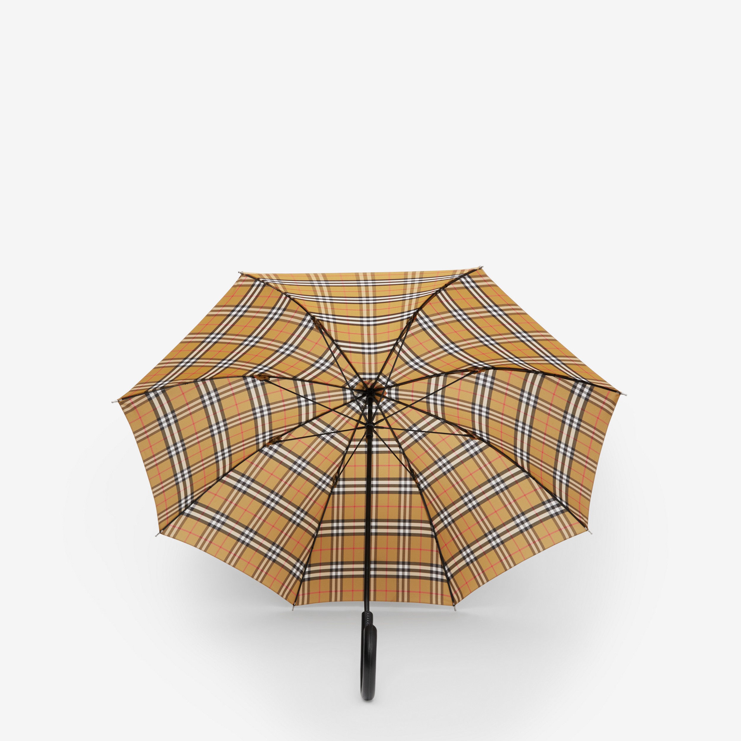 Guarda-chuva portátil em Vintage Check (Bege Clássico) | Burberry® oficial - 2