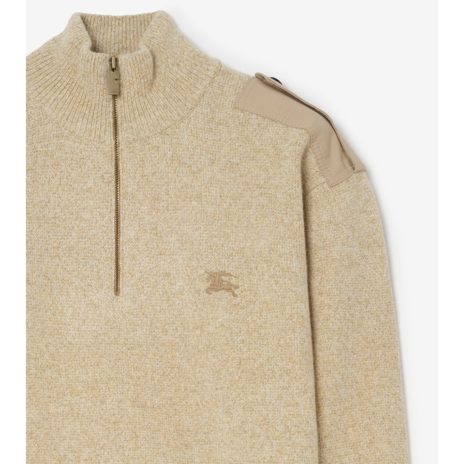 Wool Cashmere Half-zip Sweater