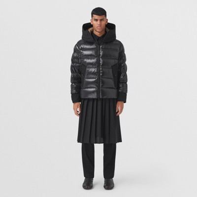 trench puffer coat mens