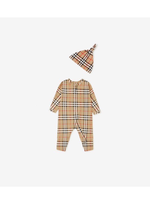 Burberry romper baby store boy