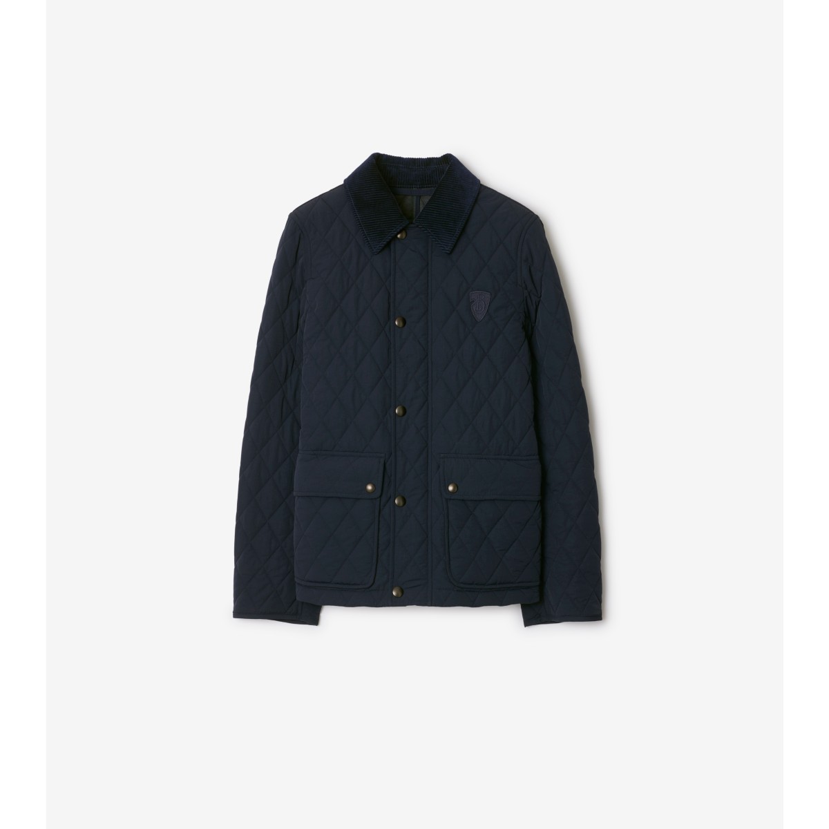 Burberry Quilted Nylon Jacket In Navy