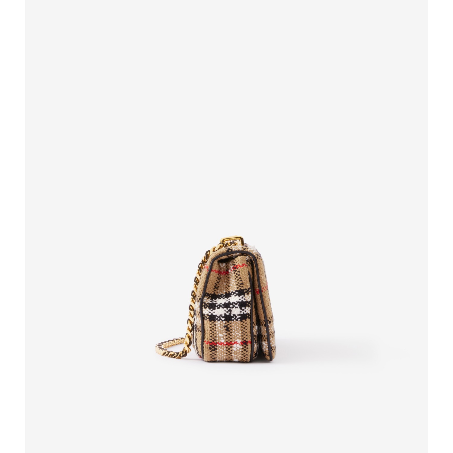 BURBERRY: Lola bag in cotton and wool - Beige