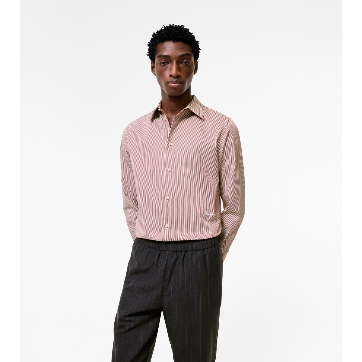  Stripe Slim Fit d Cotton Shirt