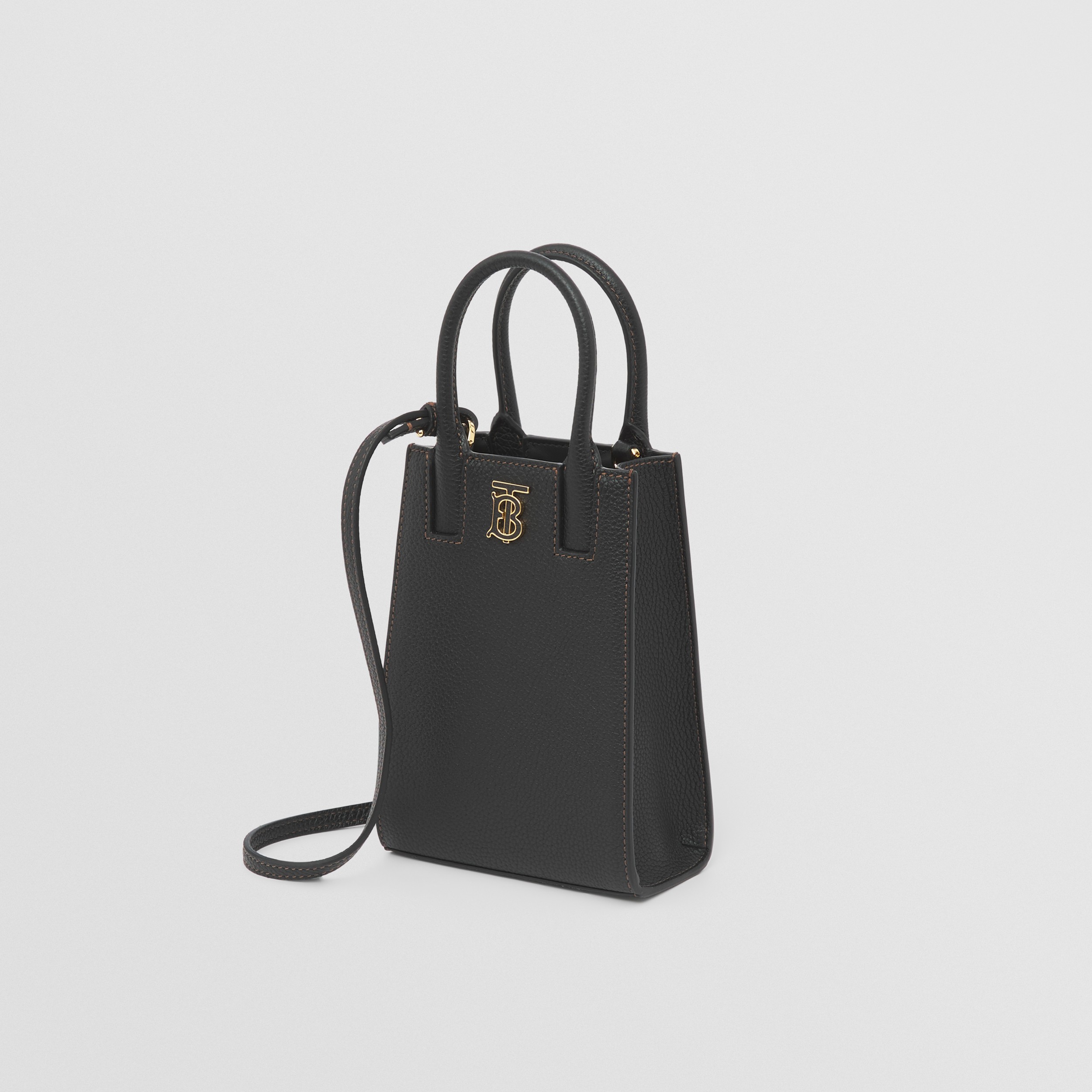 Micro Frances Tote in Black - Women | Burberry® Official - 4