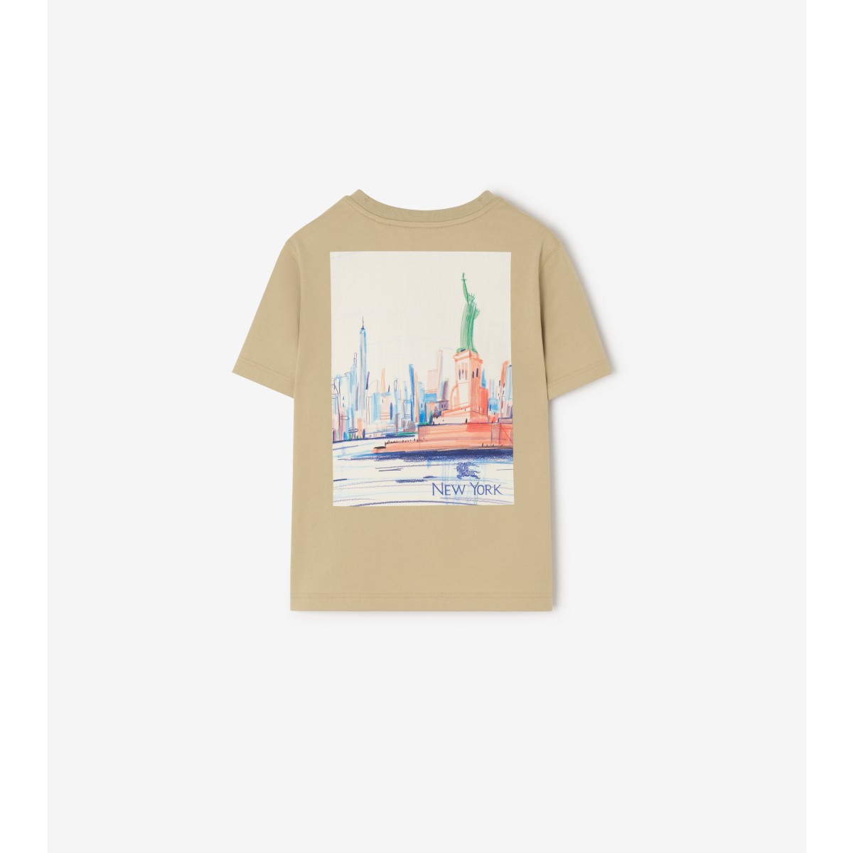  Check New York Bear Cotton T-shirt