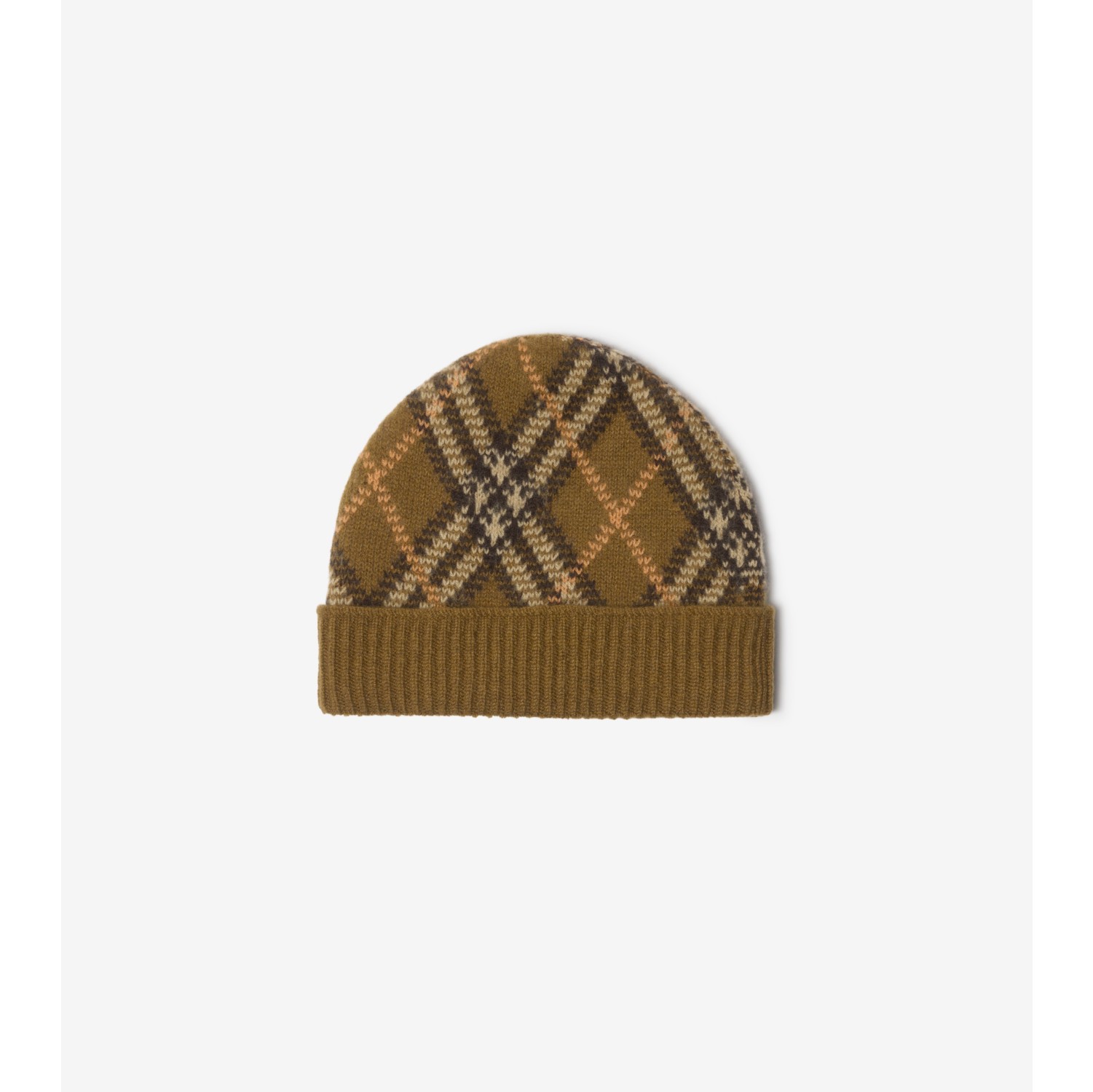 Cappellino in cashmere Check