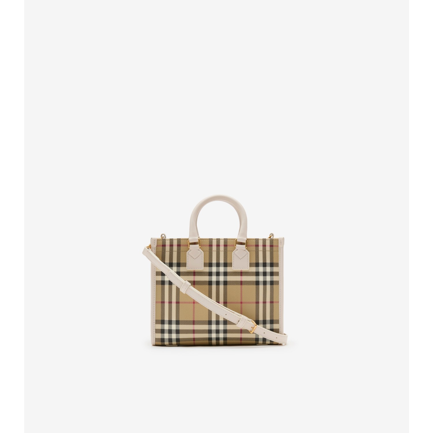 Mini Freya Tote in Vintage check/soap beige - Women, Technical
