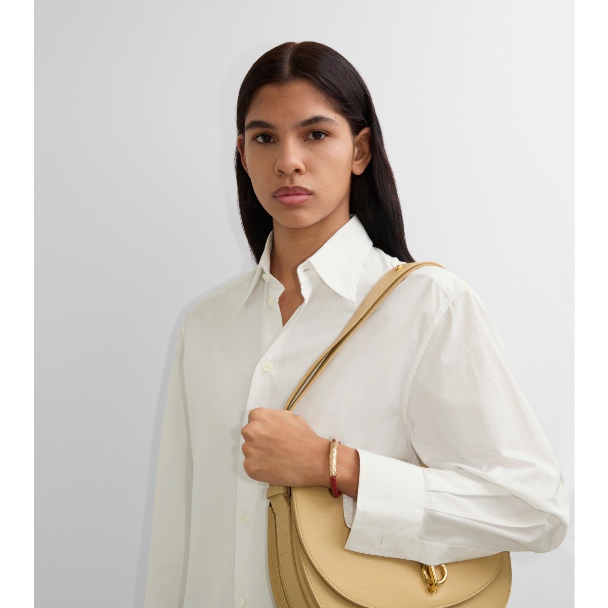  Check Leather Bracelet