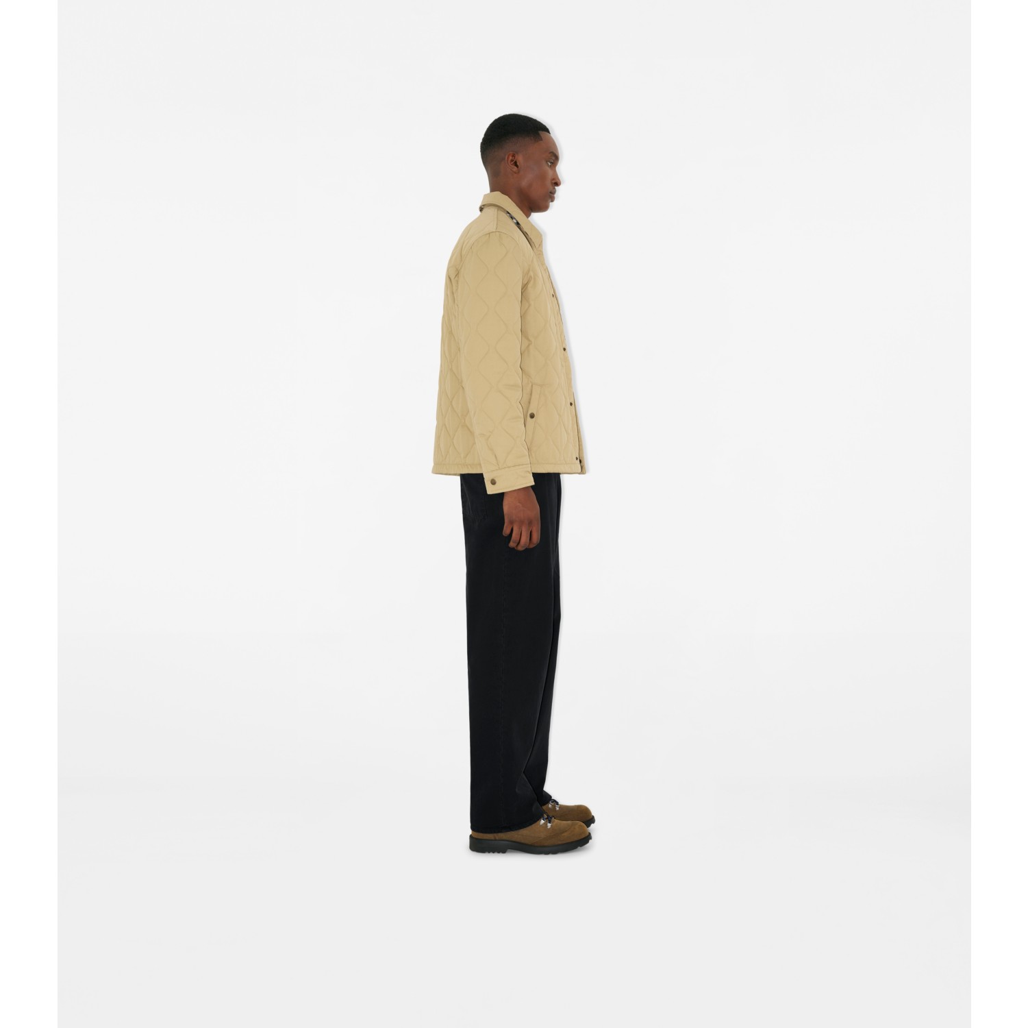 Sobrecamisa acolchada en gabardina