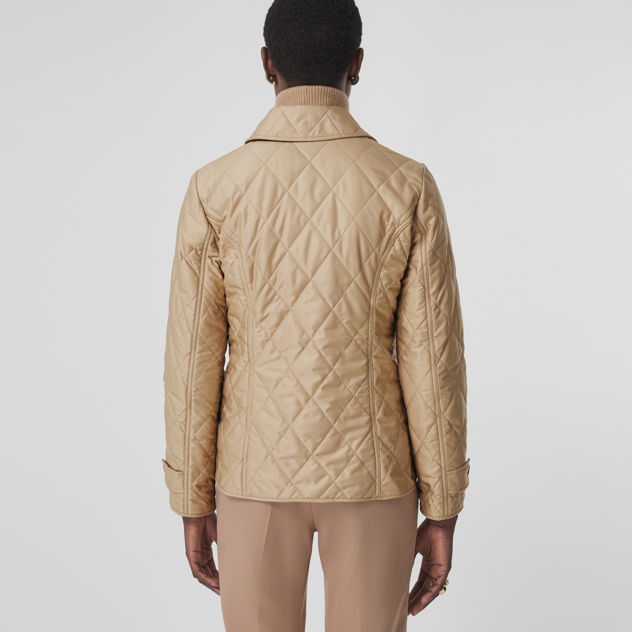 Diamond Quilted Thermoregulated Jacket in New Chino - Women | Burberry® Official - 3