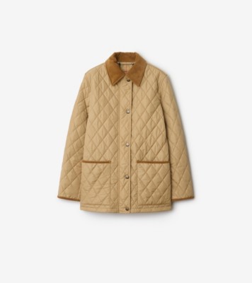 ジャケット Burberry FW25 Beige nylon jacket (8110376 B8626) Burberry Beige Nylon Reversible Padded Jacket – LOZURI®