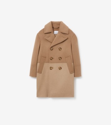 Cashmere Wool Coat in Camel | Burberry® Official