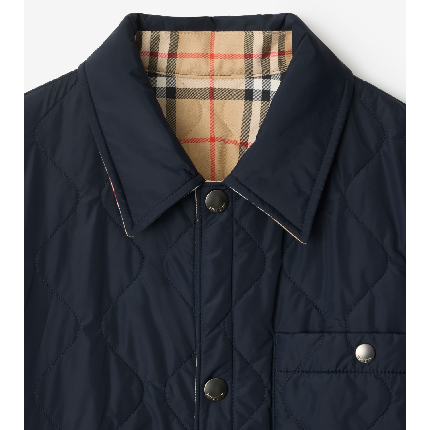 Camicione reversibile in nylon trapuntato