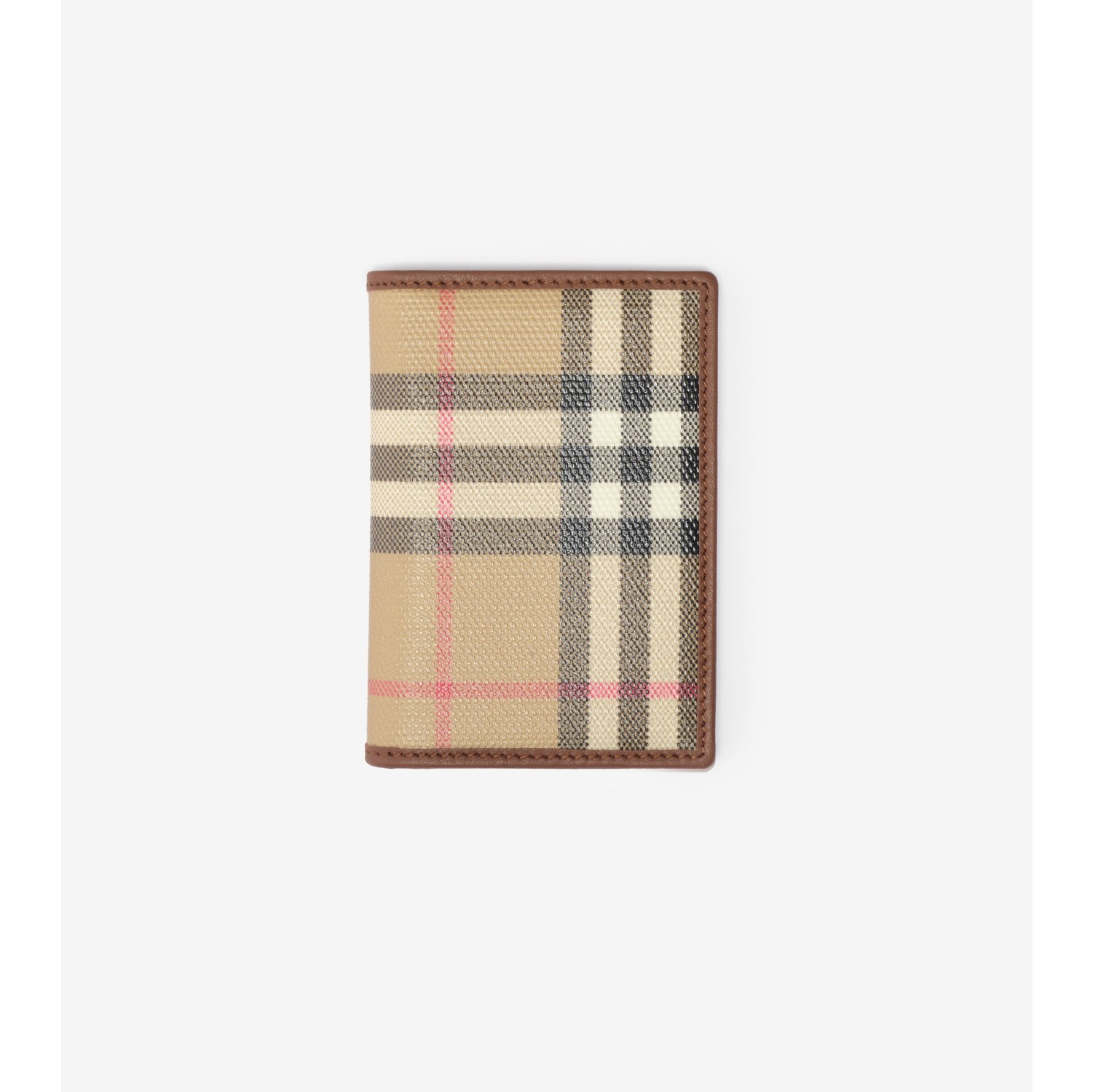 Check Passport Holder in Archive beige - Men, Cotton | Burberry® Official