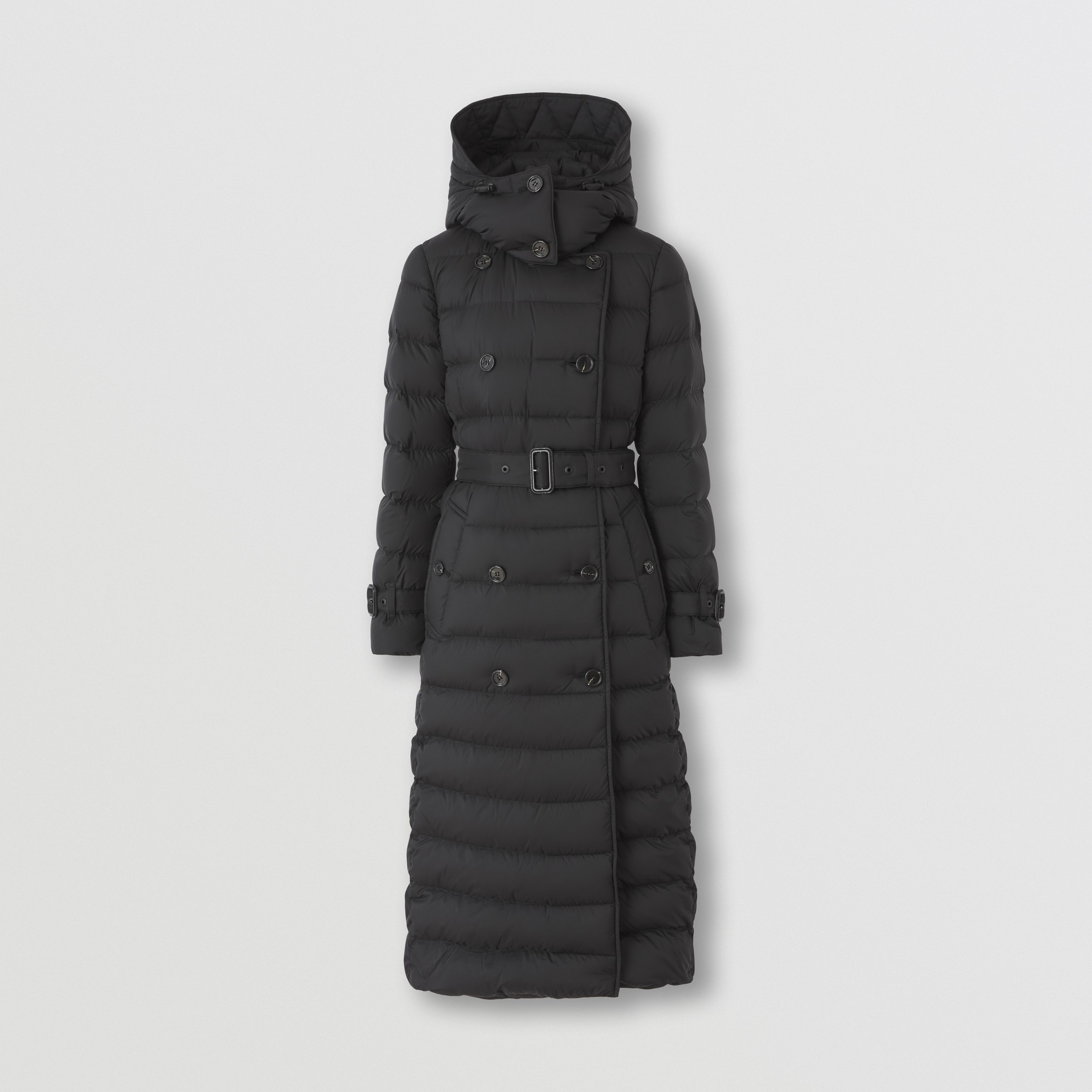 Detachable Hood Puffer Coat in Black - Women | Burberry® Official - 4