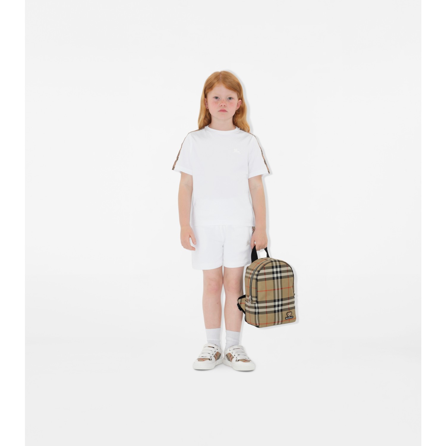 T-shirt en coton avec Check