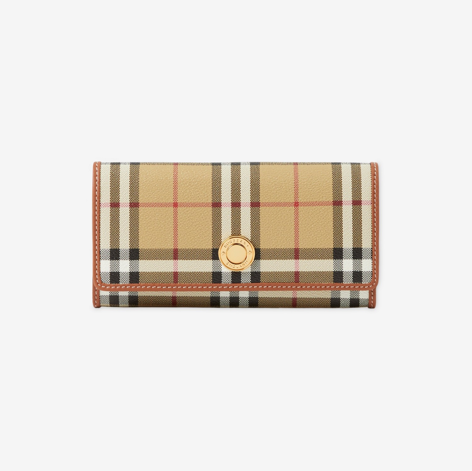 Check Continental Wallet in Archive beige - Women, Vintage Check | Burberry® Official
