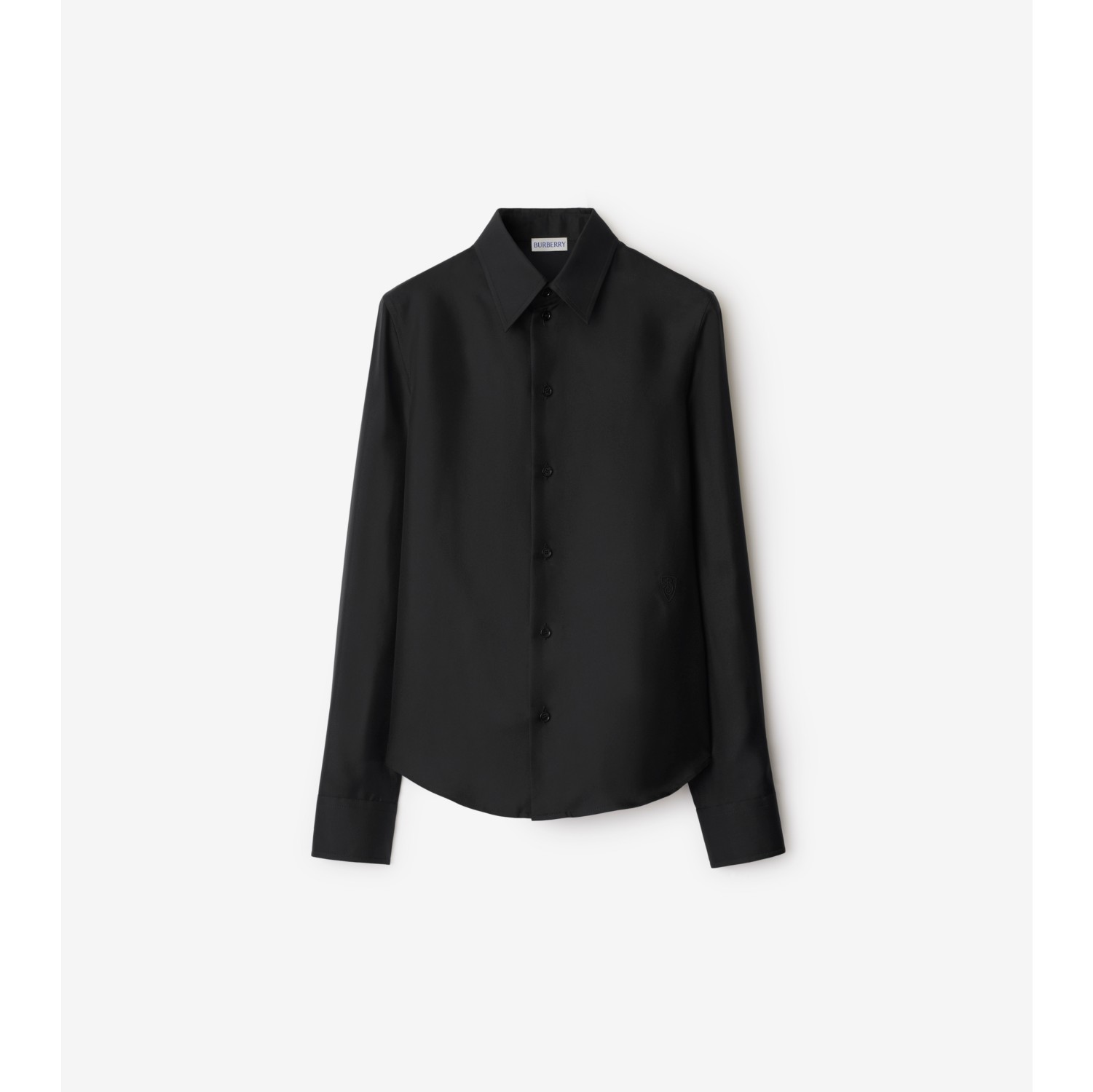 Black burberry shirt women's best sale