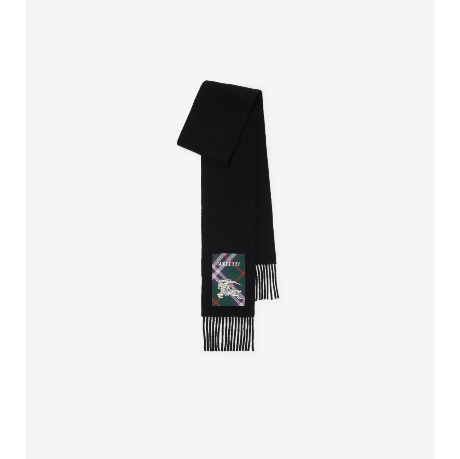 Check Label Cashmere Scarf