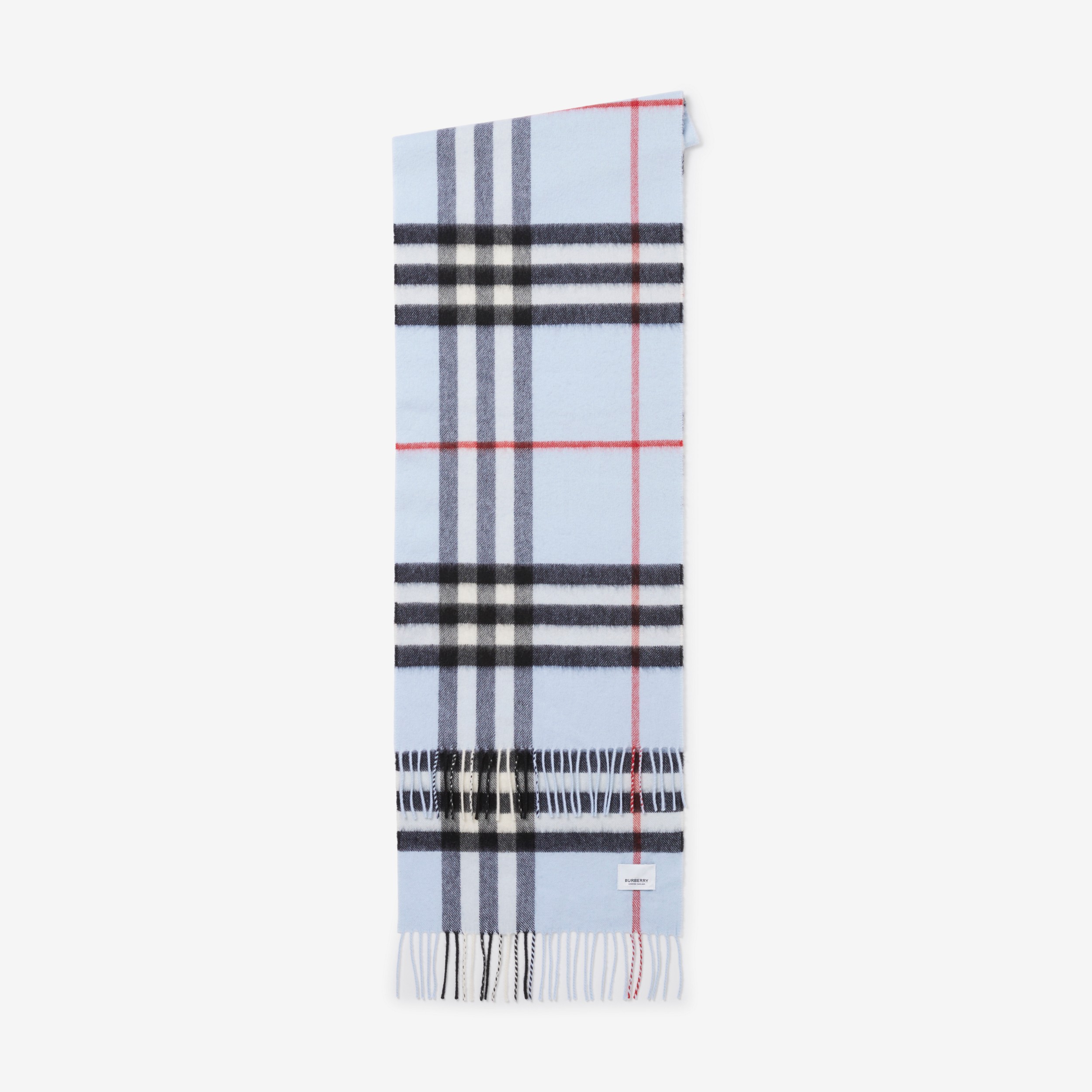 The Burberry Check Cashmere Scarf in Pale Blue | Burberry® Official - 2