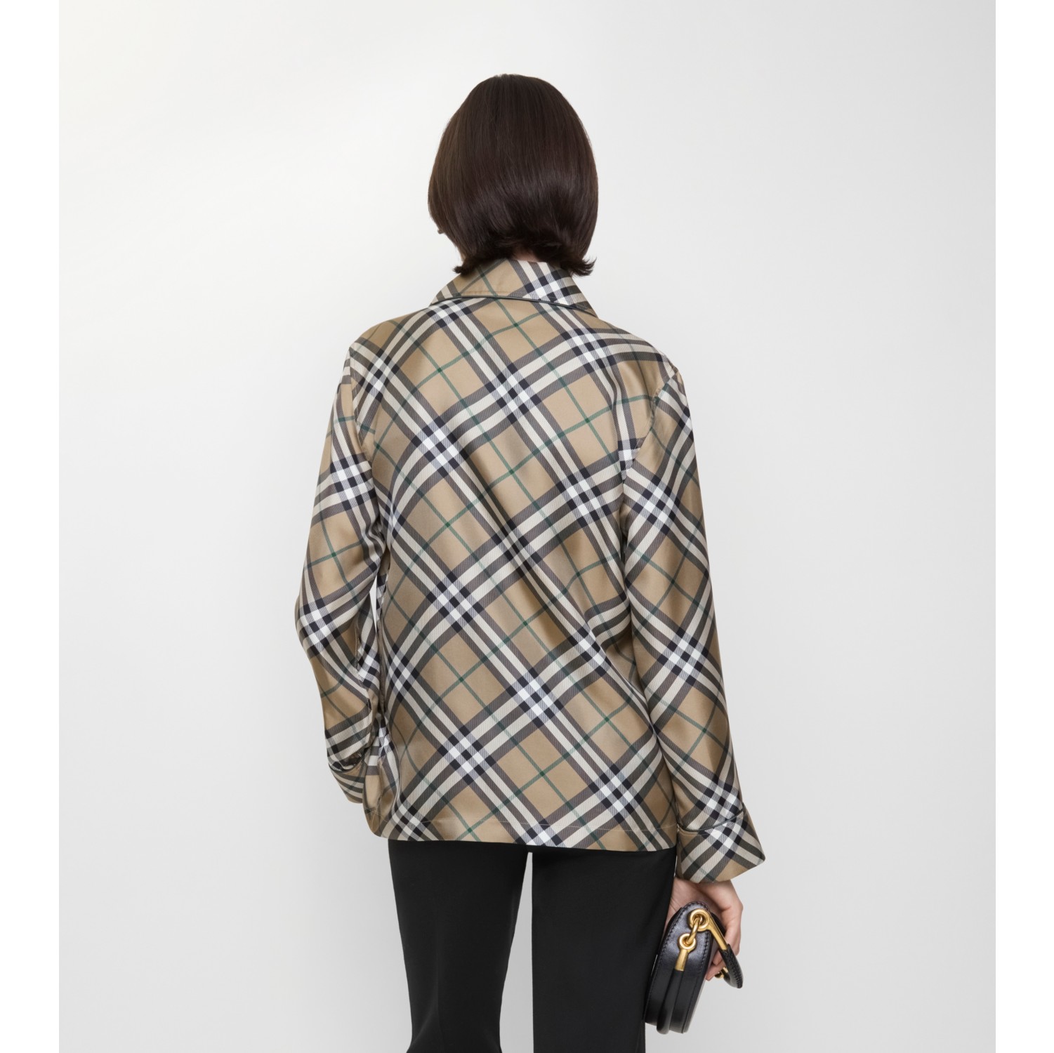 Check Silk Pyjama Shirt