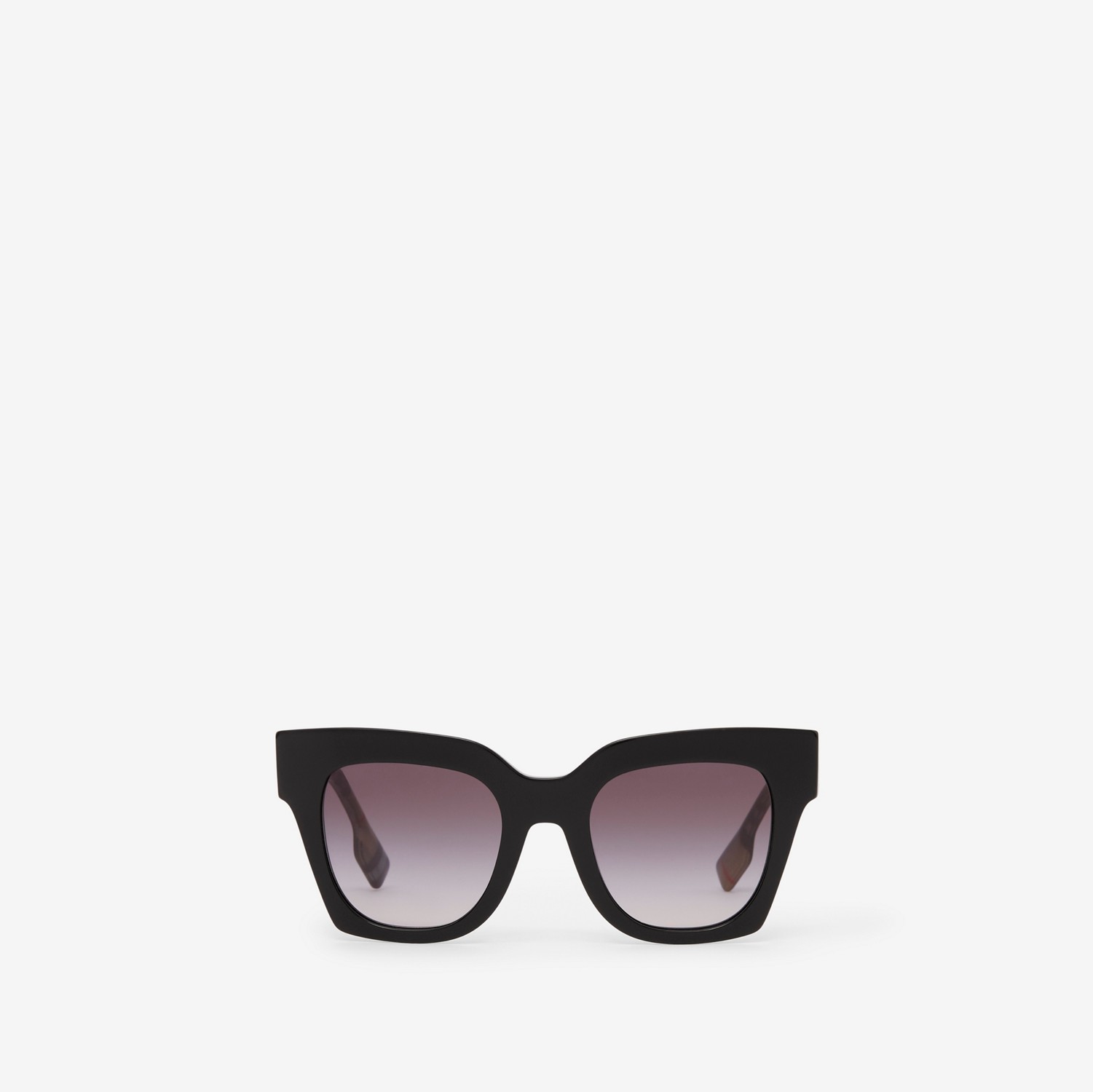 Óculos de sol com armação quadrada (Preto/bege) - Mulheres | Burberry® oficial