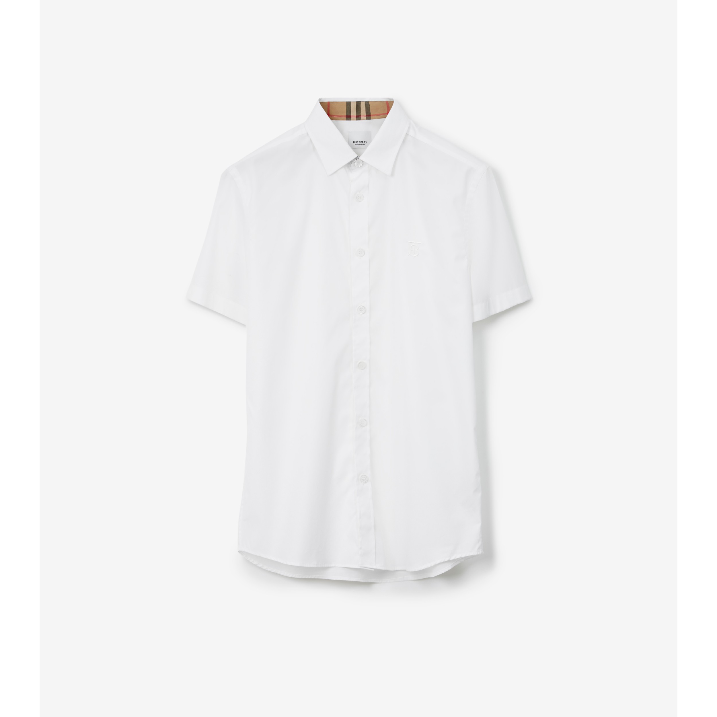 Burberry button down short sleeve online