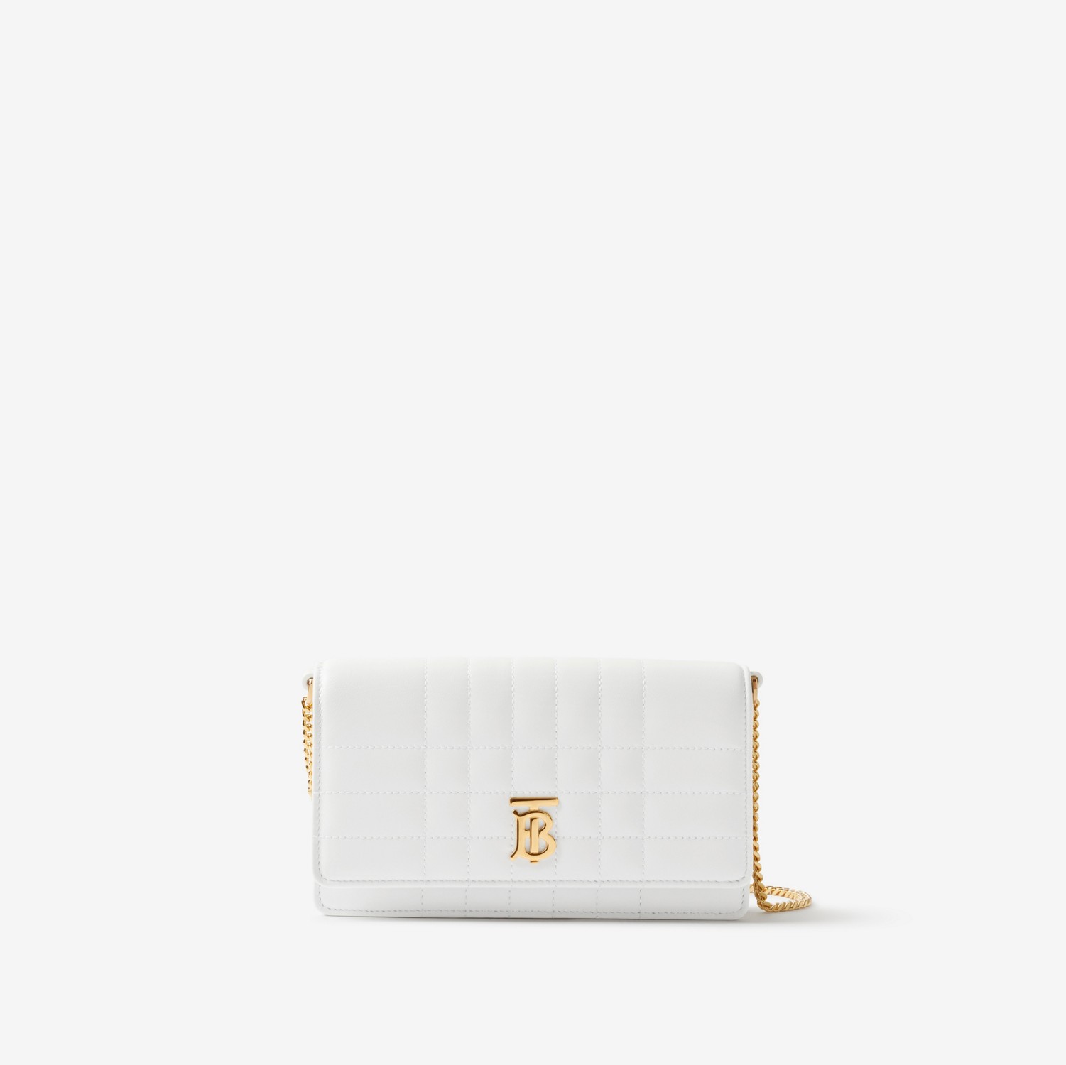 Lola Clutch in Optic White - Women | Burberry® Official