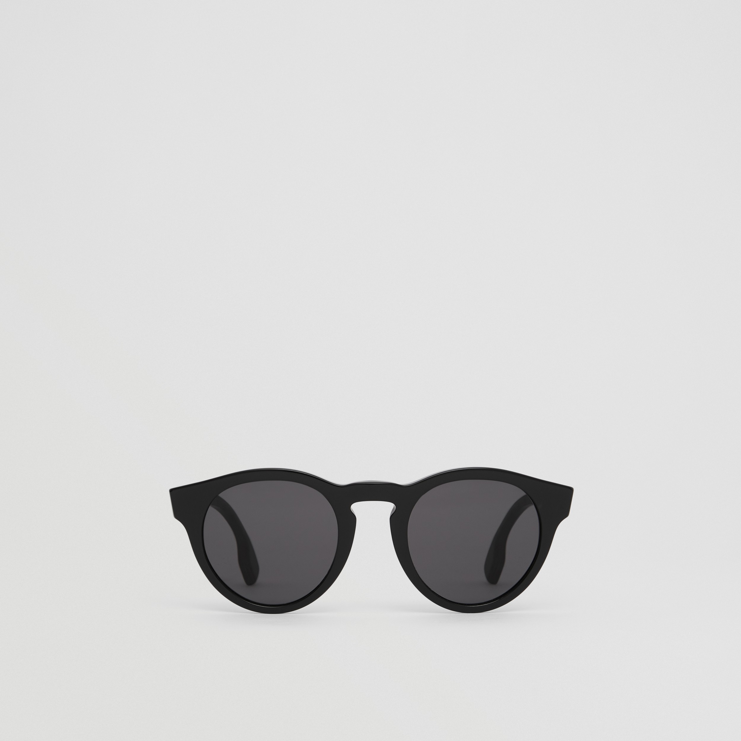 Runde Sonnenbrille aus Bio-Acetat (Schwarz) - Herren | Burberry® - 1