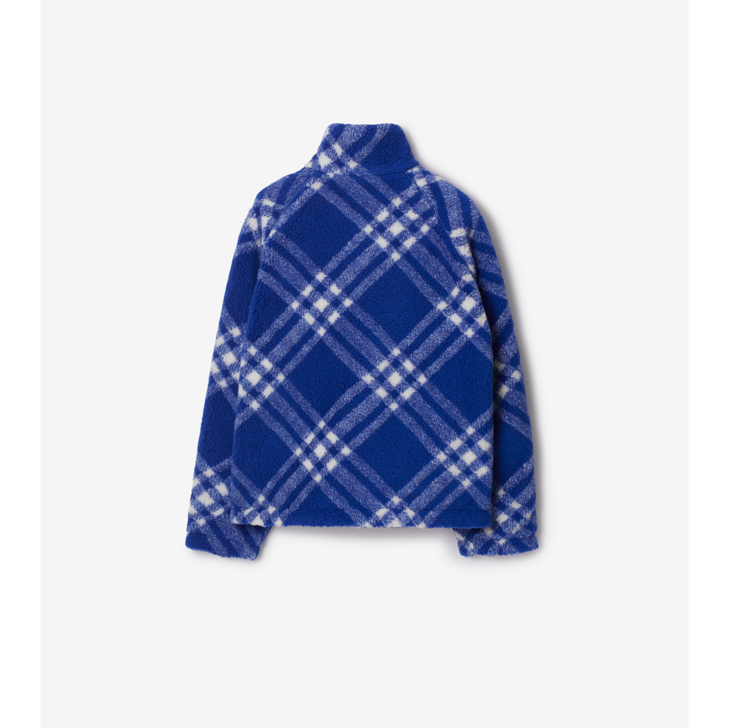 Reversible Check Fleece Jacket in Knight - Women, Wool