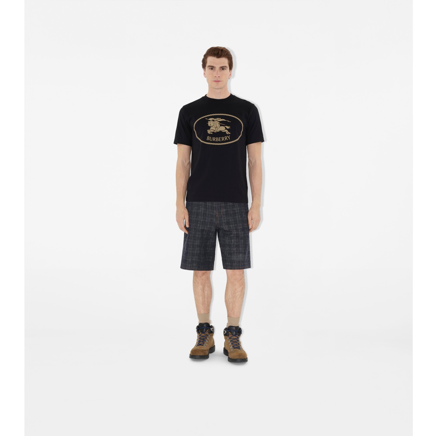 Knight Stamp Cotton T-shirt