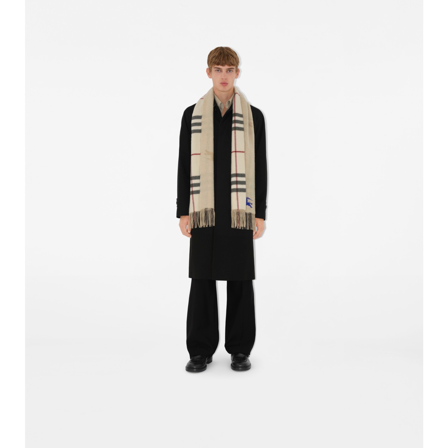 Reversible EKD Check Cashmere Scarf